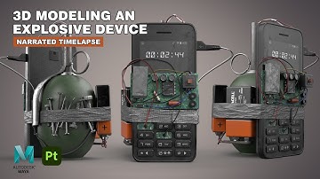 Explosive Device | Autodesk Maya + Substance 3D Painter
