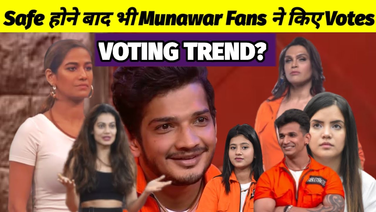 Lock Upp: Latest Voting Trend Safe होने बाद भी Munawar Fans ने किए Votes?| BJN