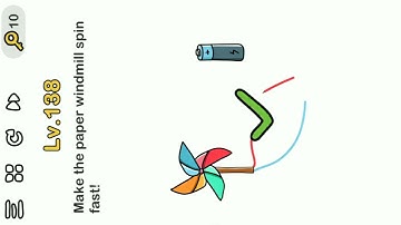 Brain Out Level 189 || Make The Paper Windmill Spin Fast.