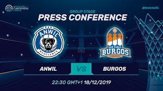 Anwil Wloclawek v San Pablo Burgos - Press Conference - Basketball Champions League 2019