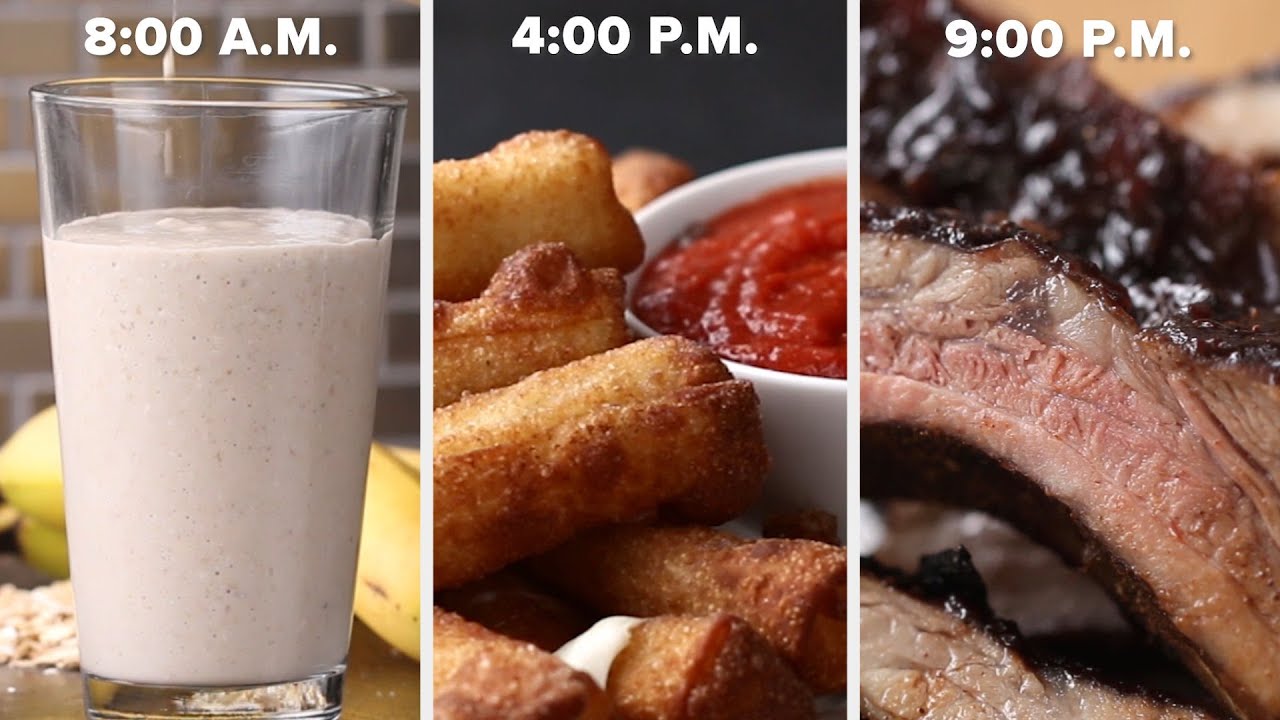 Eat 3-Ingredient Recipes For An Entire Day • Tasty Recipes - YouTube