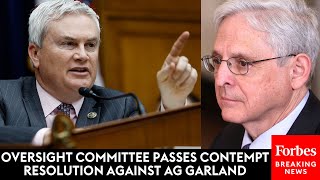 BREAKING NEWS: Contempt Of Congress Resolution Against AG Garland Passes House Oversight Committee