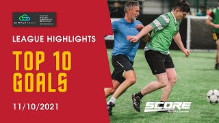 Simply Tech Solutions Monday League Top 10 Goals - 11 10 21 - Score Fc