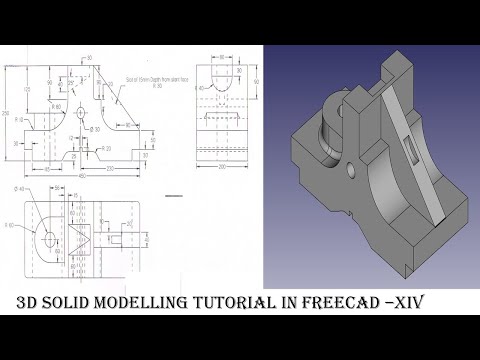 3D SOLID MODELLING TUTORIAL IN FREECAD - XIV - YouTube