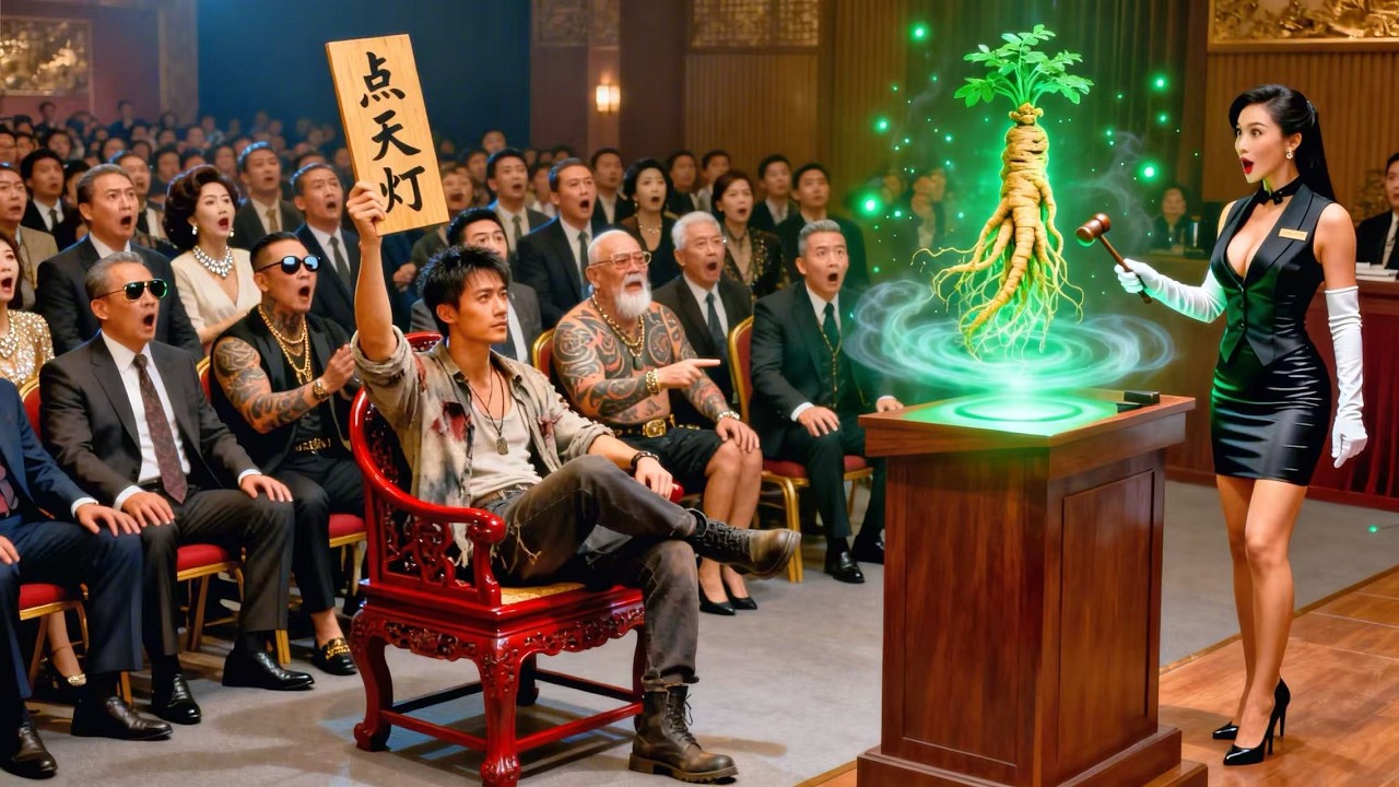 全場世家瘋搶千年人參，窮小子卻豪擲10億買下！至尊身份曝光，全場震驚，美女總裁搶著倒貼嫁他！ #短劇 #爽文 #爽剧 #搞笑 #movie #情感 #精彩影视 #drama