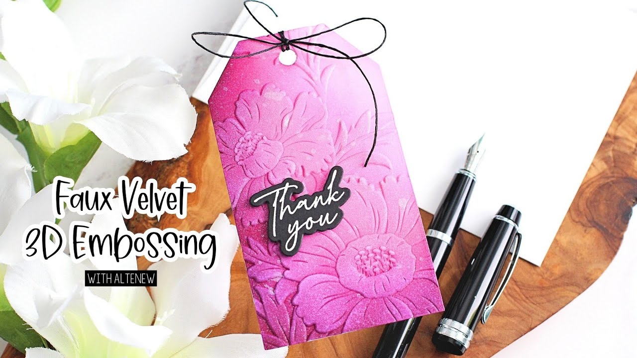 Faux Velvet 3D Embossing | The Card Grotto
