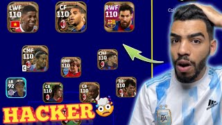 OMG!! I PLAYED VS A HACKER 😱 in Efootball 23 mobile | All players 110 rating