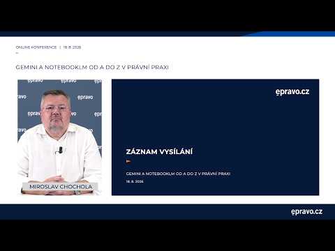 Cover: Gemini a NotebookLM od A do Z v právní praxi