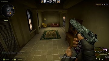 CS:GO - DEAGLE ONLY 1V5 CLUTCH - GLOBAL GAME