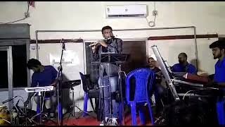 Video thumbnail of "rasave unna nambi cover by flute"