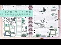 PLAN WITH ME | BOTANICAL DASHBOARD SPREAD & PLANYTHING FLIP THROUGHS | THE HAPPY PLANNER