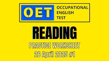 oet reading part b practice test | OET 2.0 Online Classroom