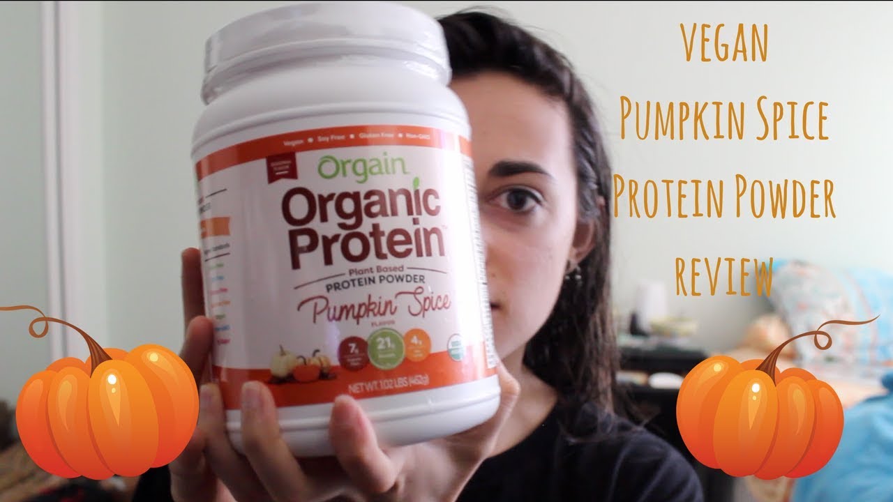 PUMPKIN SPICE PROTEIN POWDER Vegan supplement review YouTube