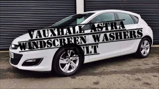 Vauxhall Opel Astra Windscreen Washers, Rear Wiper Not Working, How To Repair, Fix