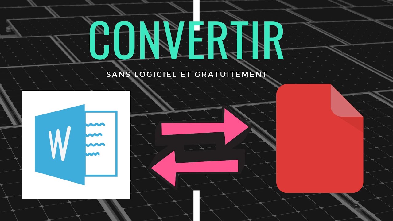 Comment convertir un document Word en PDF et réciproquement - YouTube