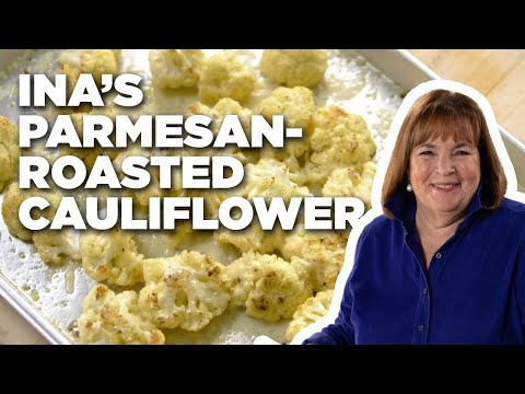 how-to-make-ina’s-parmesan-roasted-cauliflower-|-food-network