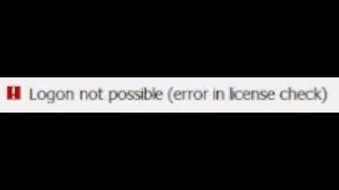 SAP Renew license - Logon not possible (error in license check)