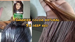 Garnier color natural 3.6 deep red hair dye| must try on your hair❤️it's just 22 SAR