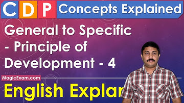 General to Specific Principle of Development CDP Concepts English Explanation