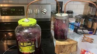 Blueberry infused moonshine on the Pickle Still Content