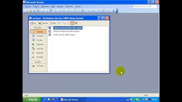 Acces veritabını tanıtım - Excel Makro Eğitim Videoları