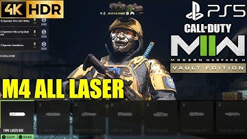 M4 All Laser MODERN WARFARE 2 M4 All Laser | MW2 Vault Edition M4 All Laser | COD MW2 M4 Attachments