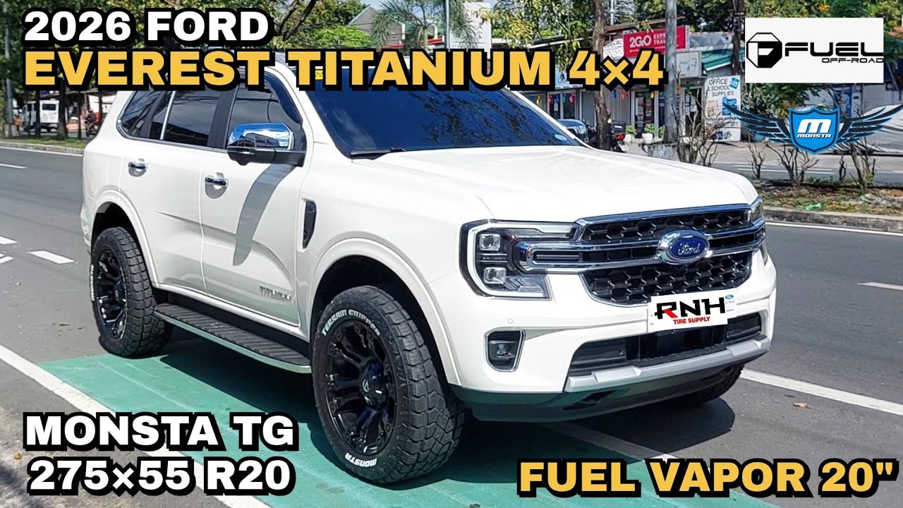 2026 Ford Everest Titanium 4x4 | Fuel Vapor 20" | Monsta Terrain Gripper 275x55 R20 @RNH Tire Supply