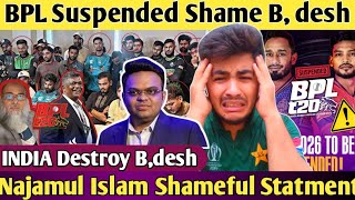 Pak Crying Bpl Suspended B,Desh Players Boycott Bpl Why India Destroy Bangladesh Cricket