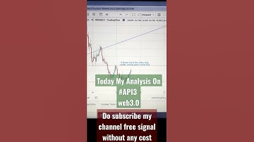 Today My Analysis On API3 web3.0 #bitcoin #cryptocurrency #live #trading #binance #usd #analysis 🚀
