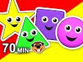 Shapes songs collection vol 1  3d animation teach shapes baby learning preschool kids