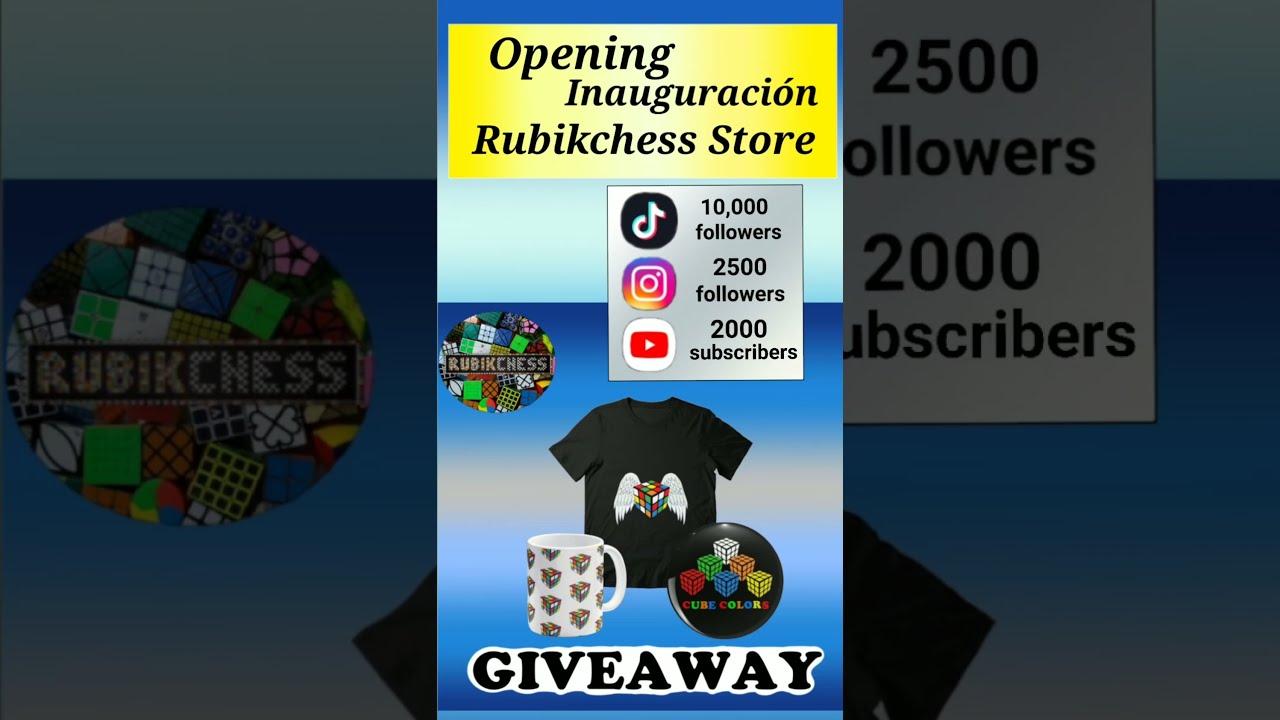 Giveaway / Sorteo de la tienda de Rubikchess