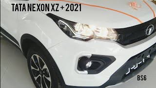 2021 Tata Nexon XZ +White Colour Walkaround | Projector Light | Tri Arrow Grill | Behind The Wheels