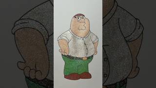 Peter Griffin #glitterpens #coloring #glittercoloring #satisfying