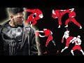 How many fighting styles does The Punisher know in Marvel's The Punisher Disney Plus Series?