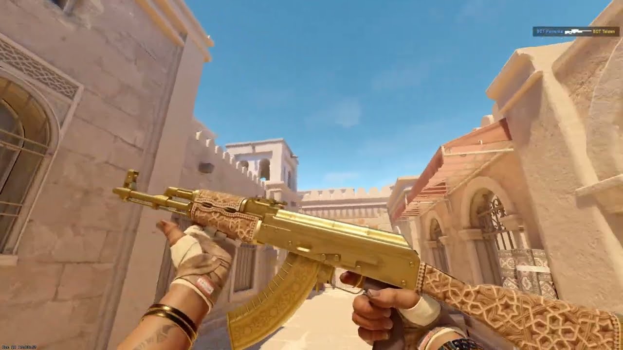 CS2 Skin Spotlight: AK-47 | Gold Arabesque - Gameplay