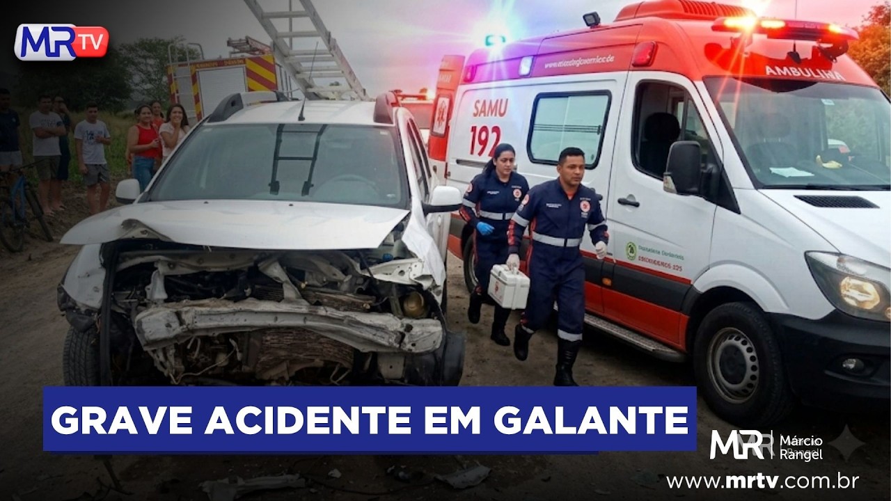 DUAS PESSOAS FICAM PRESAS ÀS FERRAGENS APÓS COLISÃO EM GALANTE | BLOG DO MÁRCIO RANGEL