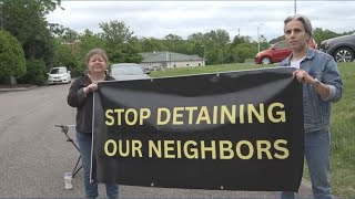 Volunteers offer support outside ICE office as families face uncertainty