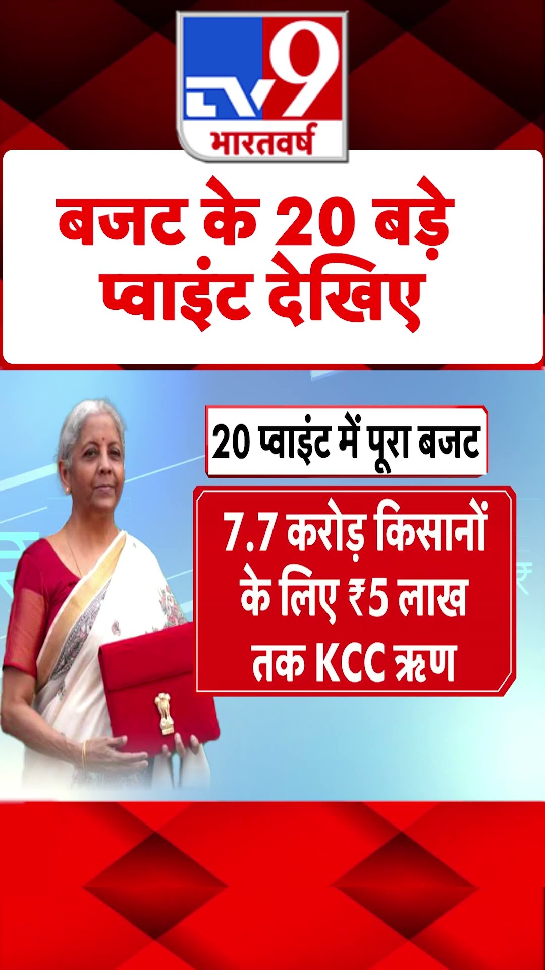 Union Budget 2025: बजट के 20 बड़े प्वाइंट देखिए | PM Modi | Nirmala Sitharam | #shorts