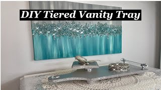 DIY Two Tiered Vanity Tray using some Dollar Store Items ❤️ by Wendy Devereaux 1,842 views 6 months ago 16 minutes