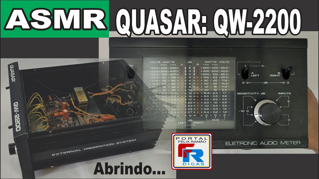 ASMR | Quasar QW-2200 | Abrindo o Aparelho Antigo e Raro - YouTube