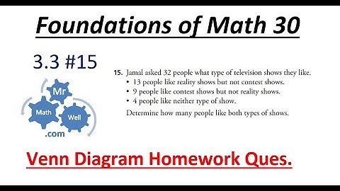 FM 30 3.3 #15 homework Venn Diagram
