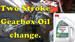 How To Change The Gearbox Oil In A 2 Stroke