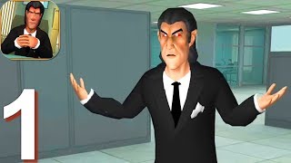 لعبة Scary Boss 3D - شرح طريقة اللعب الجزء 1 (لعبة أندرويد، iOS) screenshot 2
