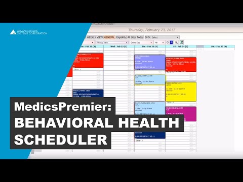 MedicsPM for Behavioral Health -  Scheduler