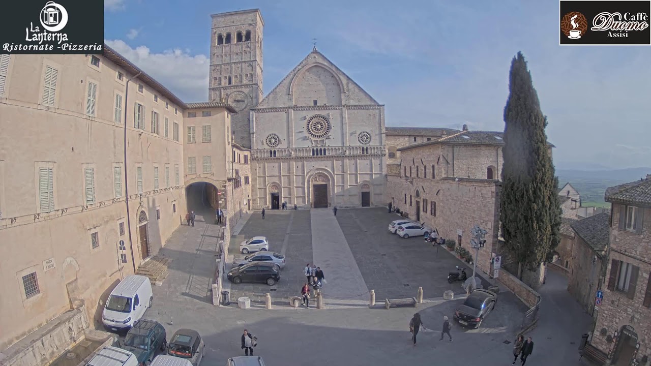 🔴Assisi Live Webcam Piazza San Rufino