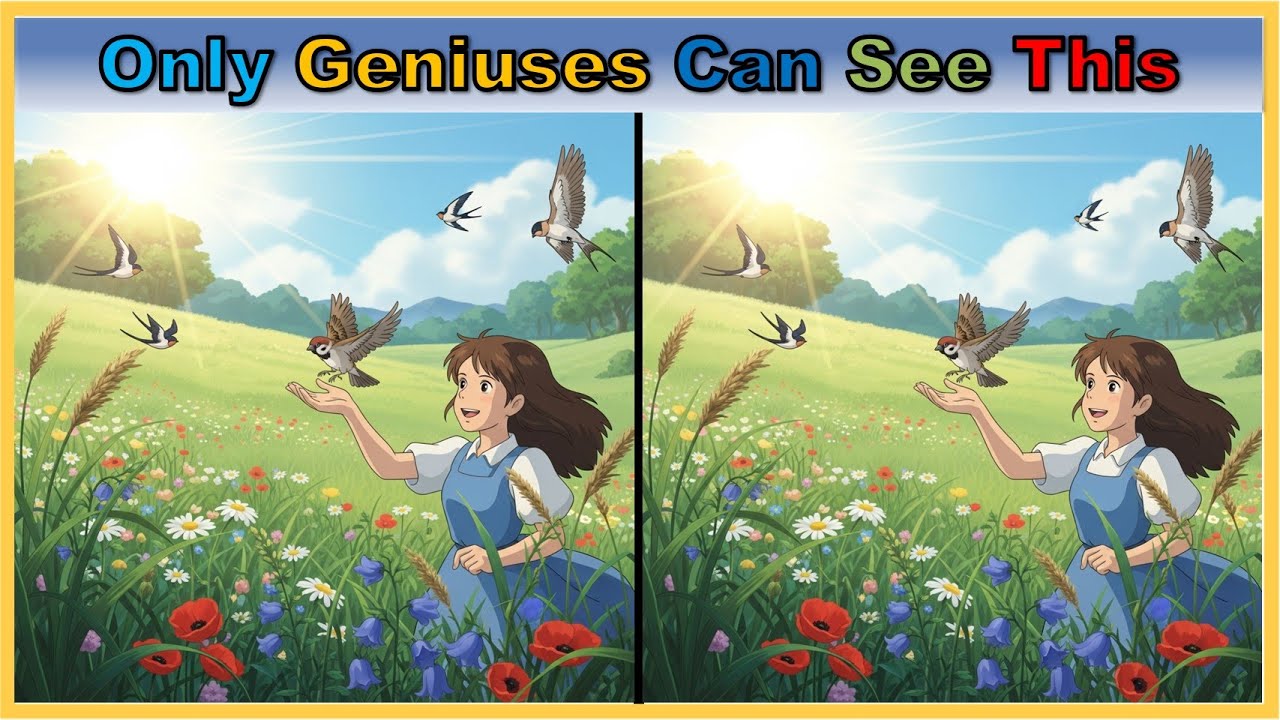 【Spot the Difference | Brain Health】 Memory & Focus Training Puzzle | Dementia Prevention