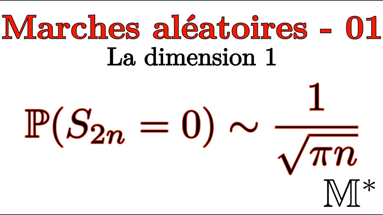 Marches aléatoires - 01 - la dimension 1