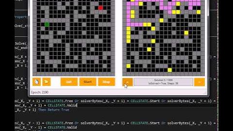 [Demo] Genetic Algorithm to solve bidimensional mazes in VB.NET