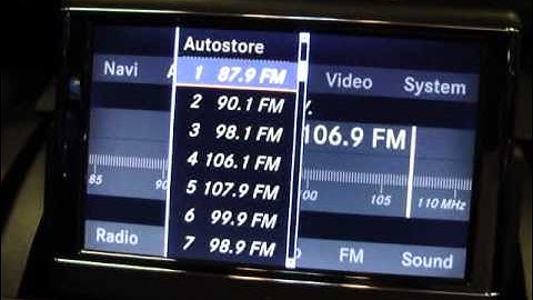 How to set a radio station in C-class, E-class & S-class models 2010 or newer