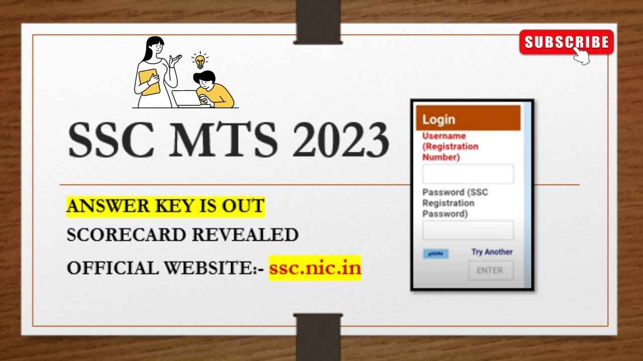 How to check SSC MTS Answer Key 2023 | ssc mts score card 2023 | Step ...
